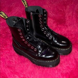 Black Platform Combat Boots (Dr. Martens)